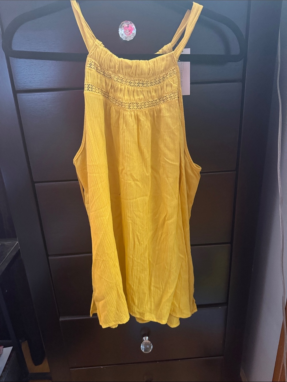 New York & Company Gold Halter Camisole
